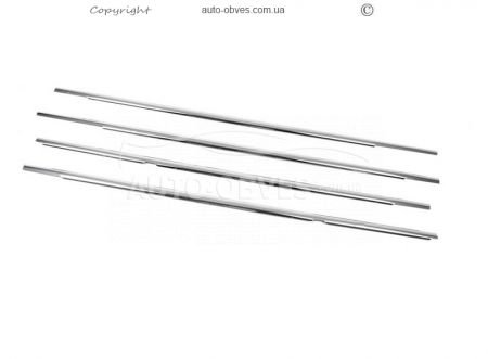 Outer edging of glass Volkswagen Golf 5 stainless steel 4 pcs фото 1