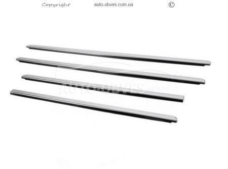 Dacia Sandero glass outer edging stainless steel 4 pcs фото 0