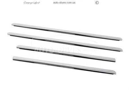 Dacia Sandero glass outer edging stainless steel 4 pcs фото 1