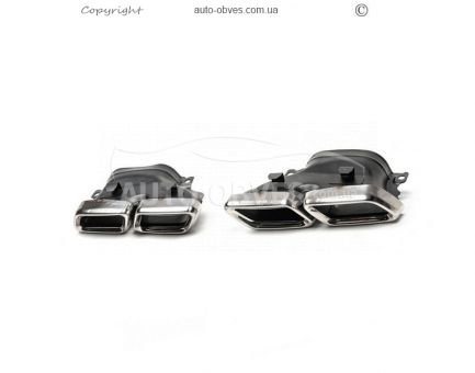 Silencer tips AMG S63 Mercedes GLE ML сlass w166 фото 3