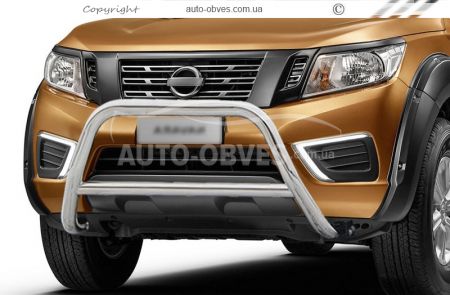 Кенгурятник Nissan Navara 2016-... - тип: без гриля фото 0