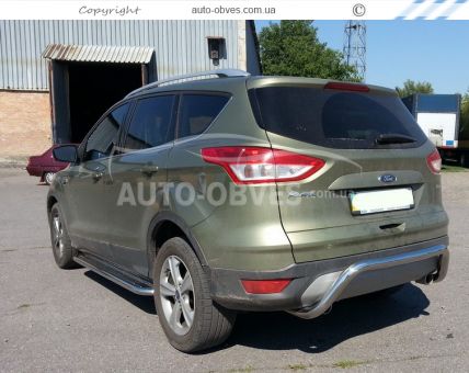 Rear bumper protection Ford Escape 2013-2016 - type: U-shaped, option 1 фото 2