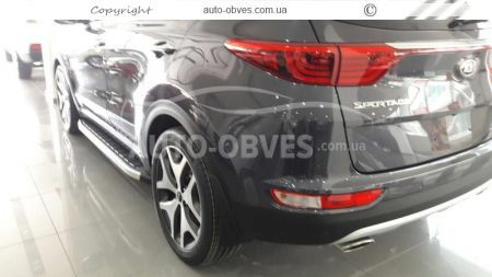 Профильные подножки Kia Sportage 2016-2019 - style: Range Rover фото 2