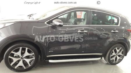 Профильные подножки Kia Sportage 2016-2019 - style: Range Rover фото 1