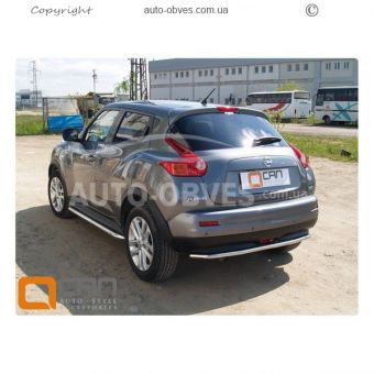 Бокові майданчики Nissan Juke 2014-2019 Ø:42|51|60мм фото 3