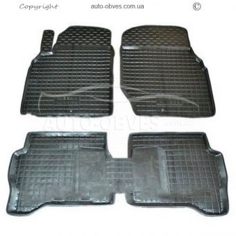 Floor mats Nissan Almera Classic 2005-2012 - type: polyurethane фото 0