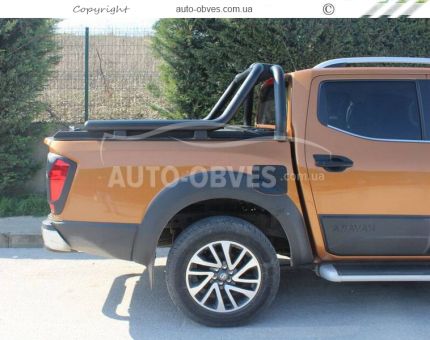 Bar in the body of Nissan Navara - type: long version, color: black фото 5