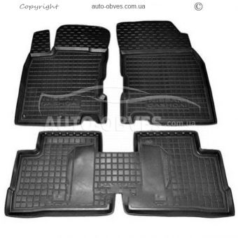 Floor mats Nissan Qashqai 2018-2021 - type: polyurethane фото 0