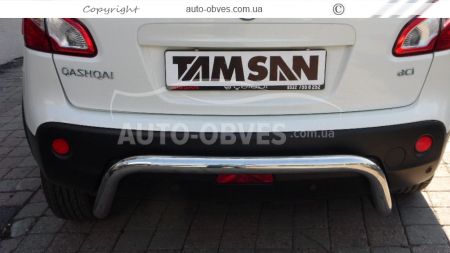 Nissan Qashqai rear bumper protection - type: U-shaped фото 4