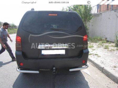 Rear bumper protection Nissan Patfinder 2010-2014 - type: single corners фото 4