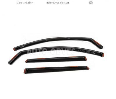 Дефлектори вікон Nissan Qashqai 2014-2021 - тип: вставні 4 шт hic фото 1