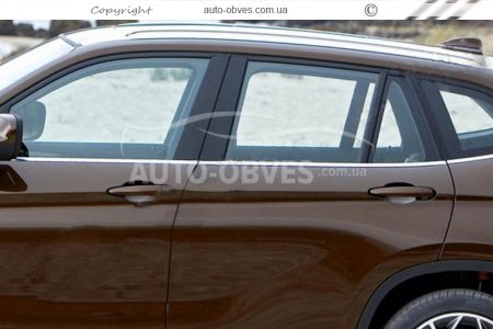 Overlays for moldings of windows lower BMW X1 E84 фото 2
