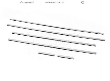 Lower glass trim Citroen C5 stainless steel 6 pcs фото 1