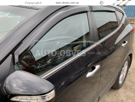 Lower glass moldings Hyundai ix35 2010-2016 фото 4