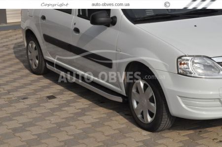 Profile running boards Dacia Logan MCV 2005-2012 - Style: Range Rover фото 3