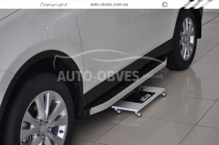 Профильные подножки Toyota Rav4 2019-... - style: Range Rover фото 1
