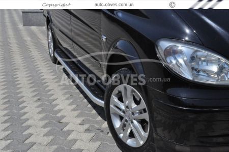 Profile running boards Mercedes Vito, Viano - L1\L2\L3 bases - Style: Range Rover фото 2