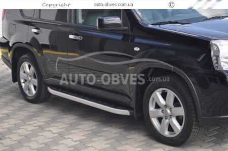 Profile running boards Nissan X-Trail t31 - Style: Range Rover фото 4