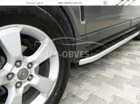 Profile running boards Opel Antara 2007-2013 - Style: Range Rover фото 5