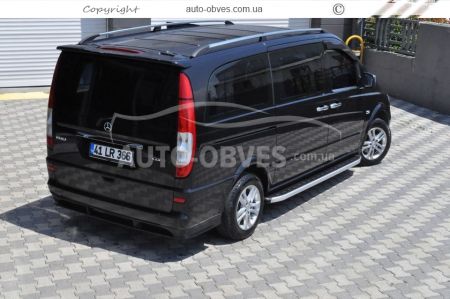 Profile running boards Mercedes Vito, Viano - L1\L2\L3 bases - Style: Range Rover фото 3