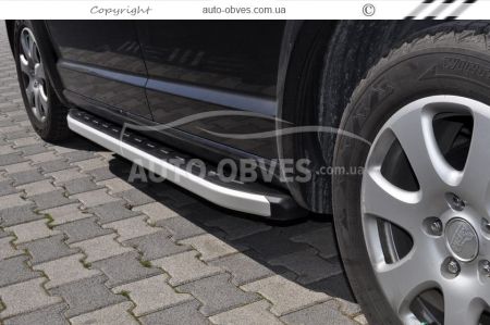 Профильные подножки Toyota Hilux 2012-2015 - style: Range Rover фото 6