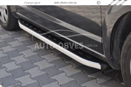 Profile running boards Peugeot Partner 2002-2007 - Style: Range Rover фото 1