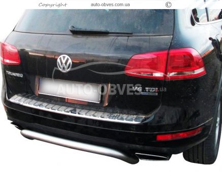 Rear bumper protection VW Touareg - type: U-shaped фото 0