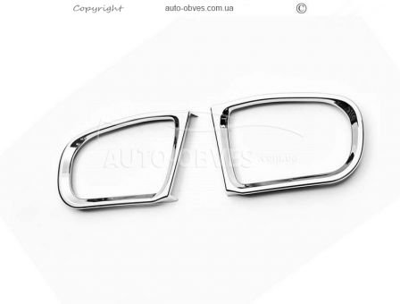 Хромовані накладки на дзеркала Mercedes E class w210 - тип: abs хром фото 2