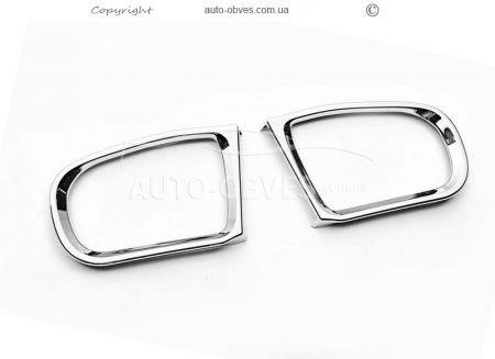Хромовані накладки на дзеркала Mercedes E class w210 - тип: abs хром фото 0