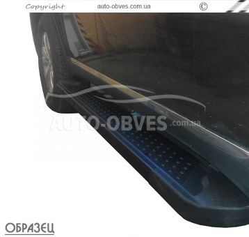 Подножки Ford Connect - style: BMW цвет: черный фото 4