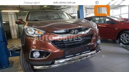 Bumper protection Hyundai ix35 - type: model with plates фото 1