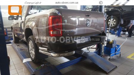 Volkswagen Amarok rear bumper protection - type: double corners фото 2