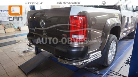 Volkswagen Amarok rear bumper protection - type: double corners фото 1