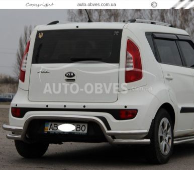 Kia Soul rear bumper protection - type: full фото 1