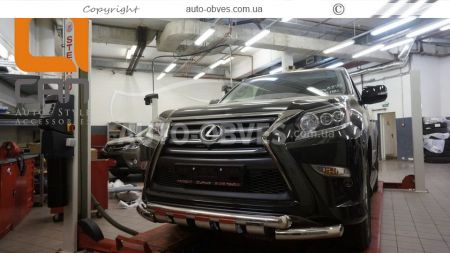 Bumper protection Lexus GX460 2013-… - type: model with plates фото 1