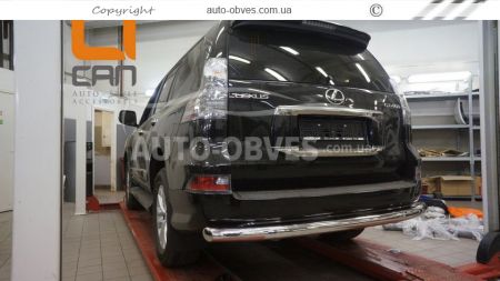 Rear bumper protection Lexus GX460 2013-... - type: single pipe фото 1