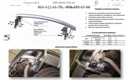 Защита заднего бампера Hyundai Santa Fe Grand 2013-2016 - тип: одинарная труба фото 4