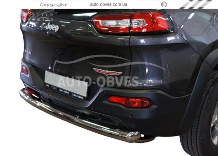 Jeep Grand Cherokee rear bumper protection - type: single pipe фото 1