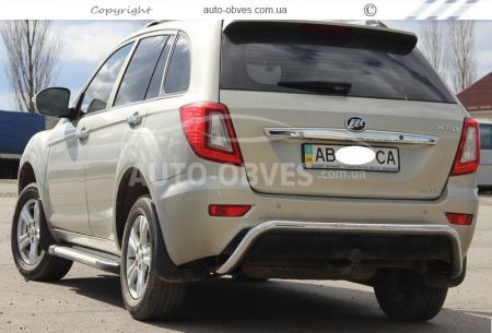 Rear bumper protection Lifan X60 - type: U-shaped фото 3