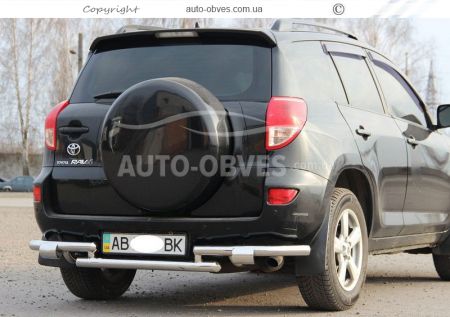 Защита заднего бампера Toyota Rav4 фото 2