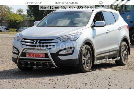 Front bar Hyundai Santa Fe 2013-2016 - type: standard фото 3