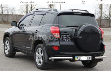 Защита заднего бампера Toyota Rav4 - тип: углы одинарные фото 1