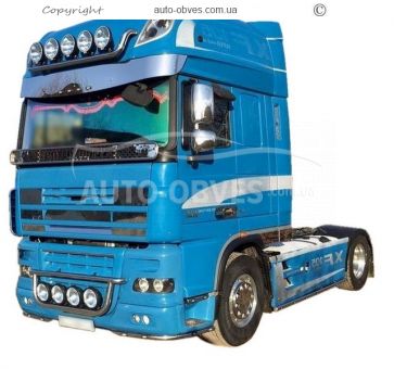Roof headlight holder DAF XF service: installation of diodes фото 3