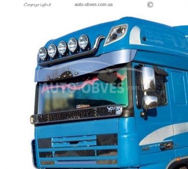 Roof headlight holder DAF XF service: installation of diodes фото 2