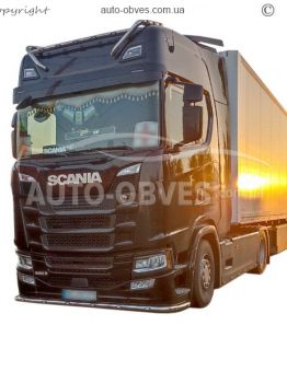 Защита переднего бампера Scania S, R 2017-... - високий бампер фото 2
