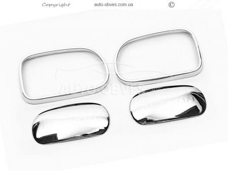 Ssangyong Actyon abs chrome mirror caps фото 1
