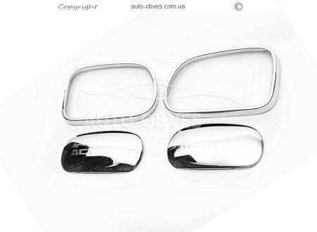 Ssangyong Actyon abs chrome mirror caps фото 0