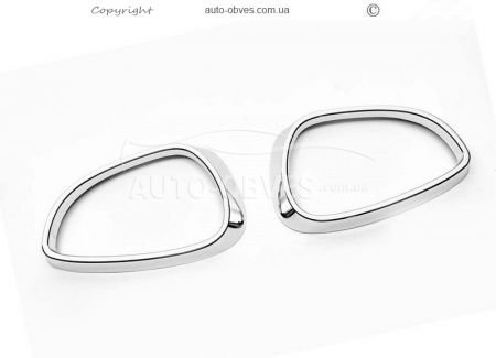 Chrome lining for mirrors Ford Fiesta 2007-2017 abs chrome фото 1