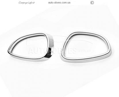 Chrome lining for mirrors Ford Fiesta 2007-2017 abs chrome фото 2