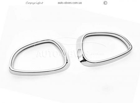 Chrome lining for mirrors Ford Fiesta 2007-2017 abs chrome фото 0